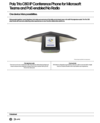 Poly Trio C60 IP Conference Phone for Microsoft Teams and PoE-enabled No Radio