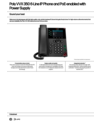 Poly VVX 350 6-Line IP Phone and PoE-enabled with Power Supply