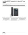 Poly Edge E220 IP Phone and PoE-enabled with Power Supply