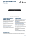 Poly Studio X32 All-In-One Video Bar No Power Supply