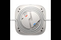 slide {0} of {1}, zoom in, HP Poly Studio A2 hvid bordmikrofon med monteringsplade I/O-kabler