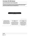 Poly Studio V52 USB Video Bar