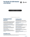 Poly Studio V12 USB Video Bar No Power Supply