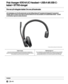Poly Voyager 4310-M UC Headset +USB-A to USB-C Cable +BT700 dongle