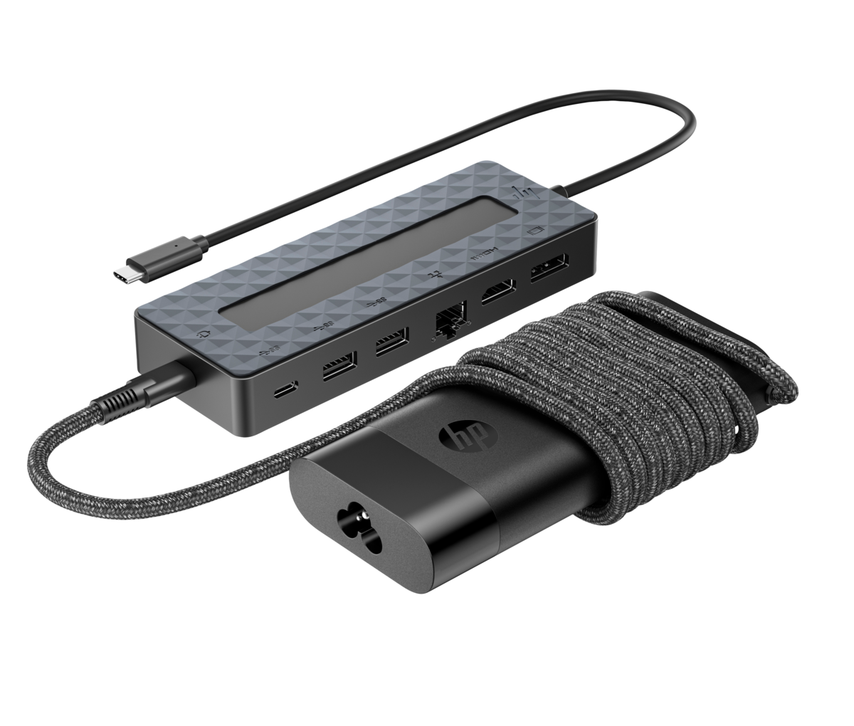 folie 5 von 5, vergrößern, hp universelles usb-c-hub- und laptop-ladegerät, kombo