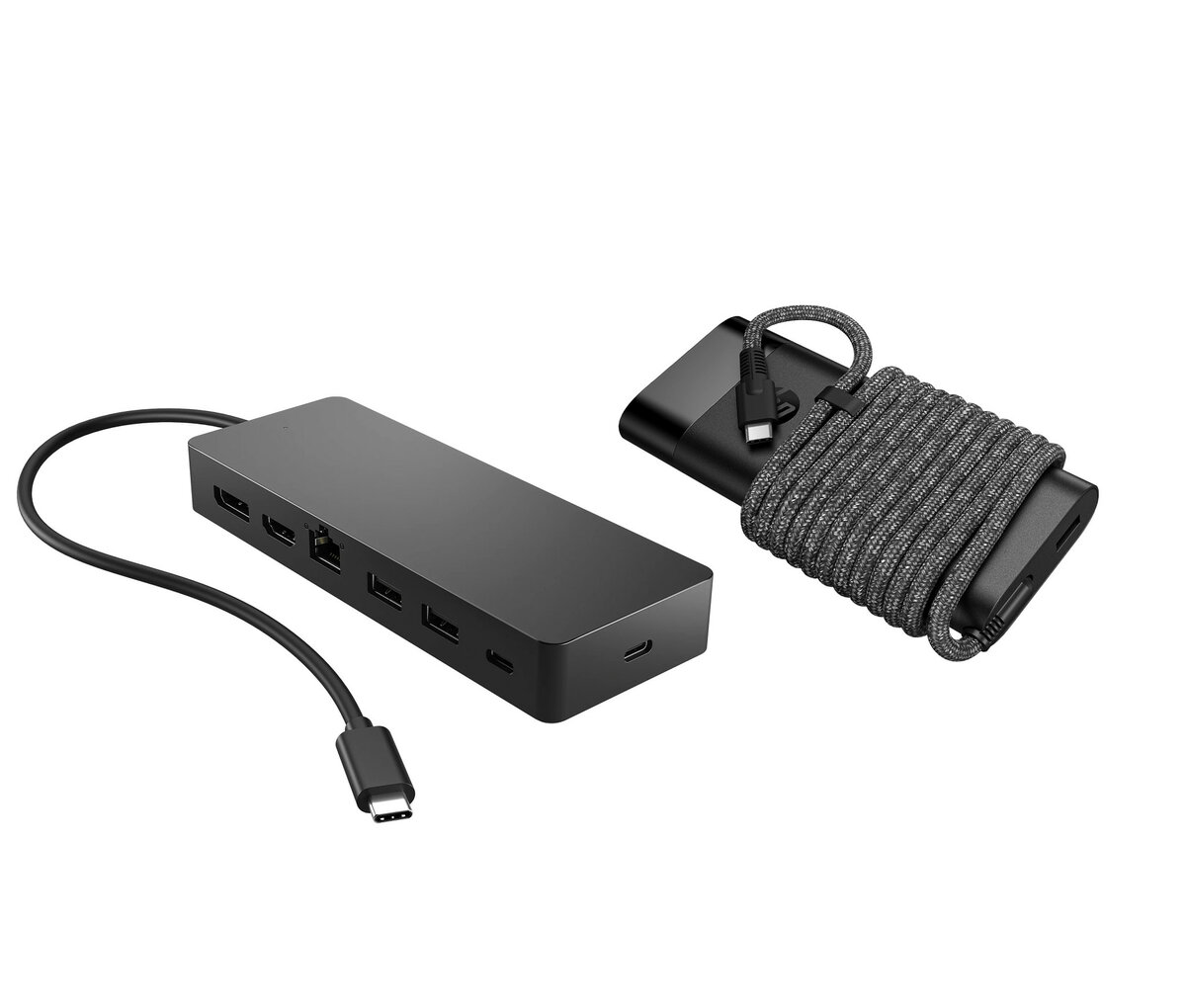 folie 3 von 5, vergrößern, hp universelles usb-c-hub- und laptop-ladegerät, kombo