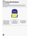 HP Campus Blue Backpack