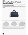HP Travel Plus 22L 16-inch Laptop Bag
