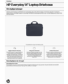 HP Everyday 14-inch Laptop Briefcase