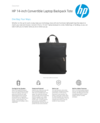 HP 14-inch Convertible Laptop Backpack Tote