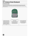 HP Campus Green Backpack