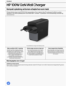 HP 100W GaN Wall Charger