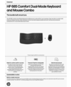 HP 685 Comfort Dual-Mode Keyboard and Mouse Combo