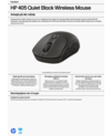 HP 405 Quiet Black Wireless Mouse