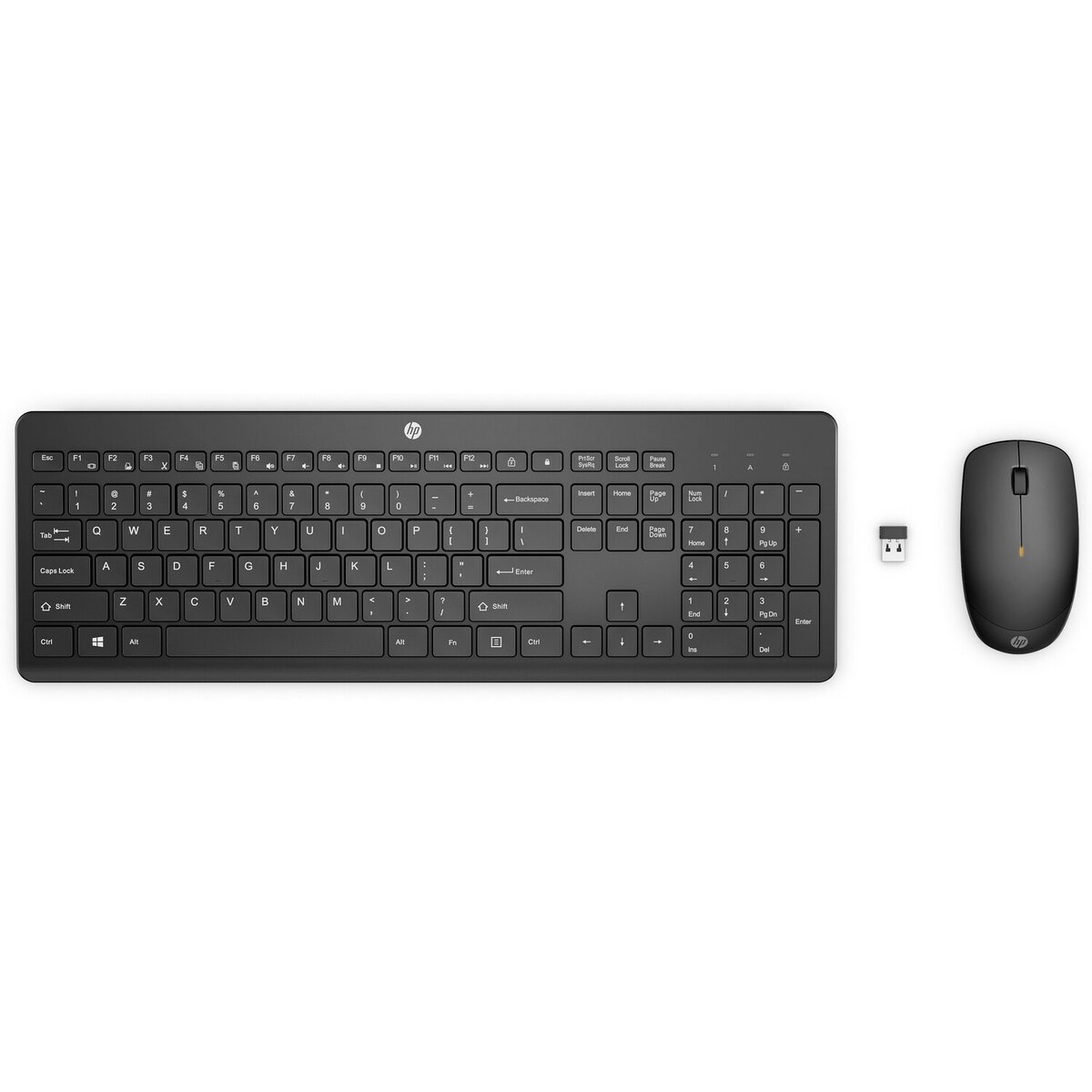 HP 235 Keyboard and mouse set 3zone layout, low profile key travel