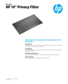 HP 14" Privacy Filter (English)