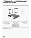HP DM v4+ VESA Sleeve with Power Supply Holder
