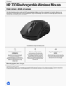HP 700 Rechargeable Wireless Mouse