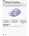HP 400 Quiet Wireless Mouse