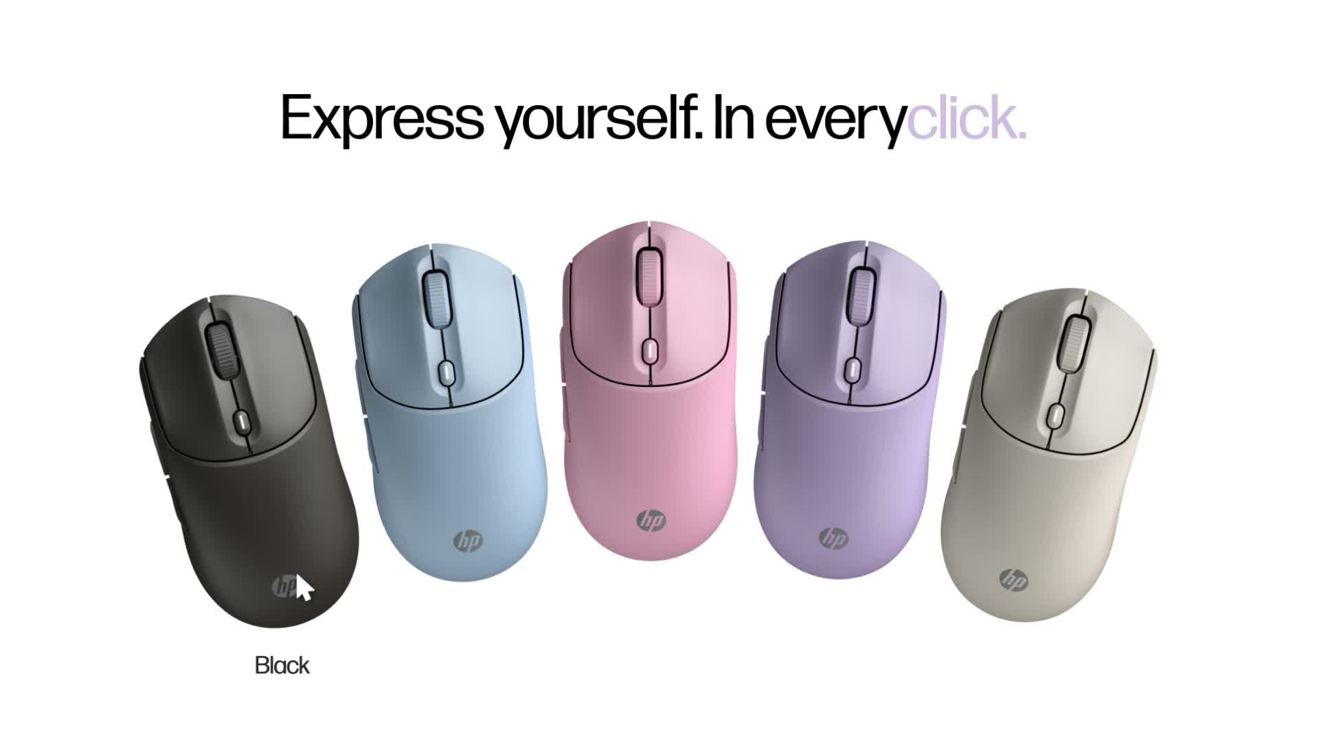 slide 1 of 6, show larger image, hp 400 quiet wireless mouse video