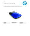 HP Z3700 Blue Wireless Mouse