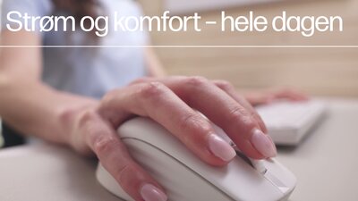 slide {0} of {1}, zoom in, HP 650 Wireless Keyboard and Mouse Combo White - Product Overview Video 47 sec - Danish.
