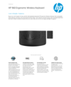 HP 960 Ergonomic Wireless Keyboard