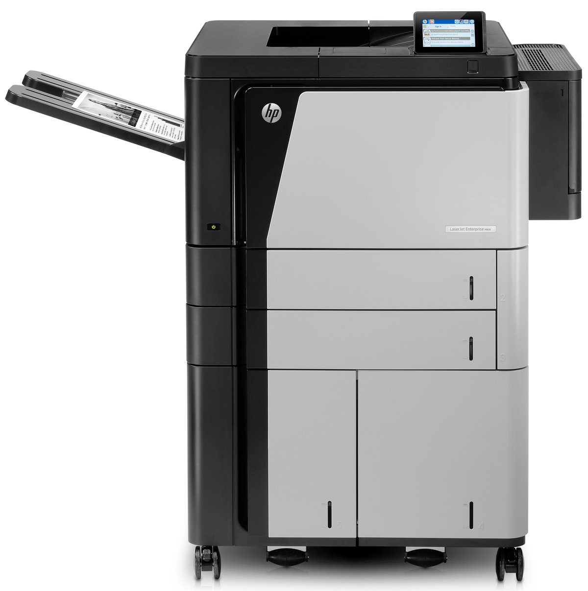 slide 1 of 3, show larger image, hp laserjet enterprise m806x+ printer