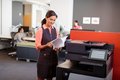 slide 3 of 6, zoom in, hp color laserjet enterprise flow m880z multifunction printer