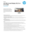 HP Z38c 37.5-inch Curved Display