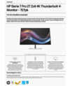 HP Series 7 Pro 27 inch 4K Thunderbolt 4 Monitor - 727pk
