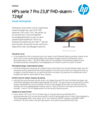 HP Series 7 Pro 23.8 inch FHD Monitor - 724pf