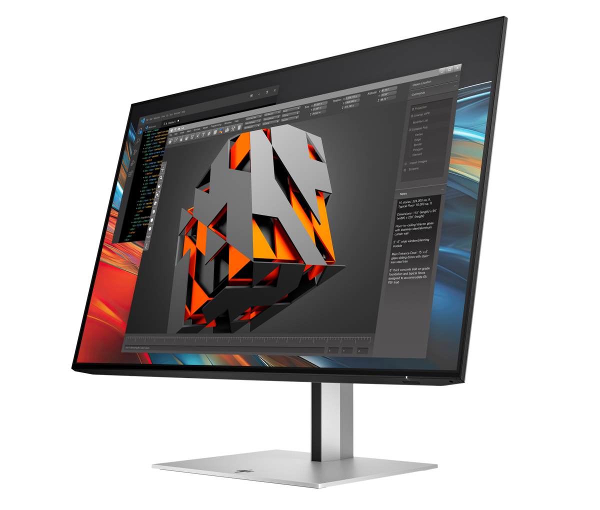 folie 12 von 14, vergrößern, hp serie 7 pro 24 zoll wuxga-monitor – 724pn