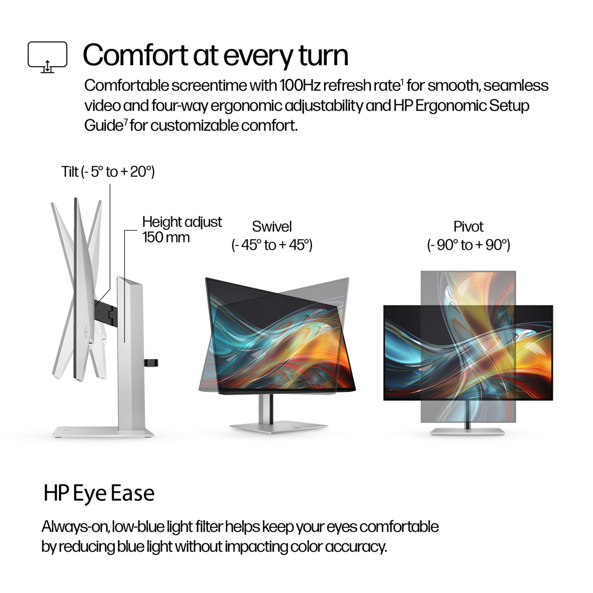 Refurbished: HP Series 7 Pro 24 Inch WUXGA Computer Monitor 724pn