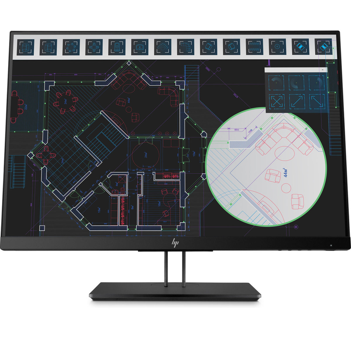 hp 24 inch monitor dimensions