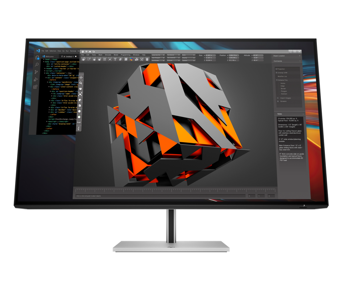 folie 13 von 20, vergrößern, hp serie 7 pro 31,5-zoll 4k-thunderbolt 4-monitor – 732pk