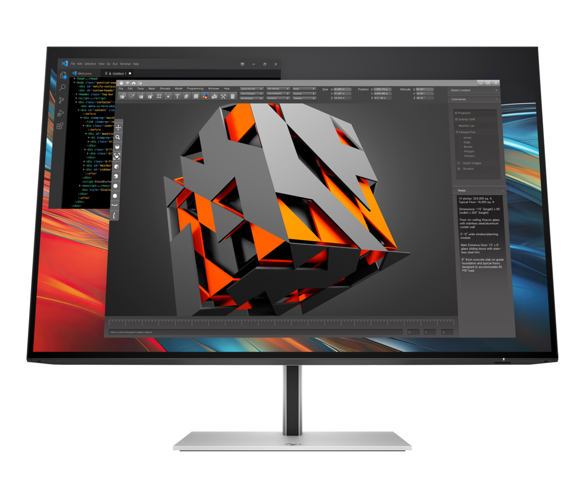 folie 10 von 14, vergrößern, hp serie 7 pro 24 zoll wuxga-monitor – 724pn