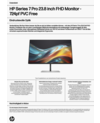 HP Series 7 Pro 23.8 inch FHD Monitor - 724pf PVC Free