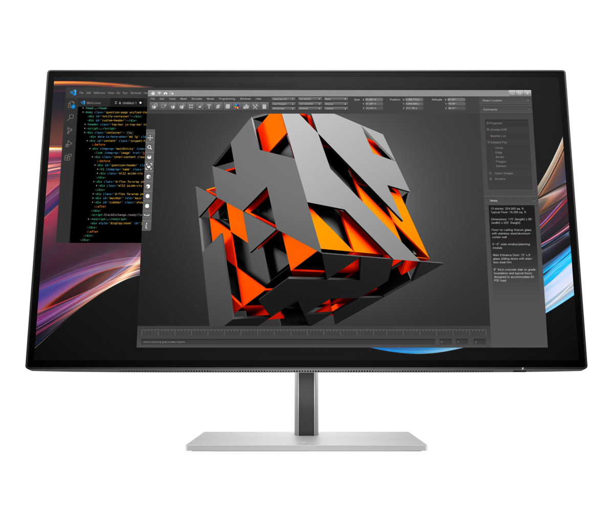 folie 17 von 20, vergrößern, hp serie 7 pro 27 zoll 4k thunderbolt 4-monitor – 727pk