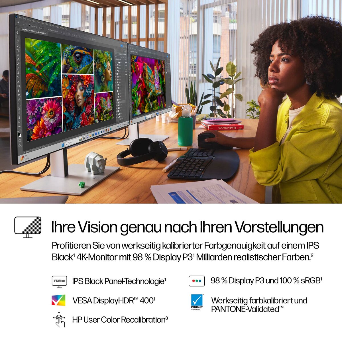 folie 1 von 20, vergrößern, hp serie 7 pro 27 zoll 4k thunderbolt 4-monitor – 727pk
