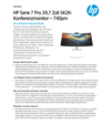 HP Series 7 Pro 39.7 inch 5K2K Conferencing Monitor-740pm