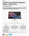 HP Series 7 Pro 27 inch 4K Thunderbolt 4 Monitor - 727pk PVC Free