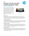 HP Series 7 Pro 39.7 inch 5K2K Conferencing Monitor-740pm