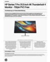 HP Series 7 Pro 31.5 inch 4K Thunderbolt 4 Monitor - 732pk PVC Free
