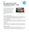 HP Series 7 Pro 31.5 inch 4K Thunderbolt 4 Monitor - 732pk