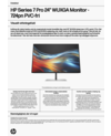 HP Series 7 Pro 24 inch WUXGA Monitor - 724pn PVC Free