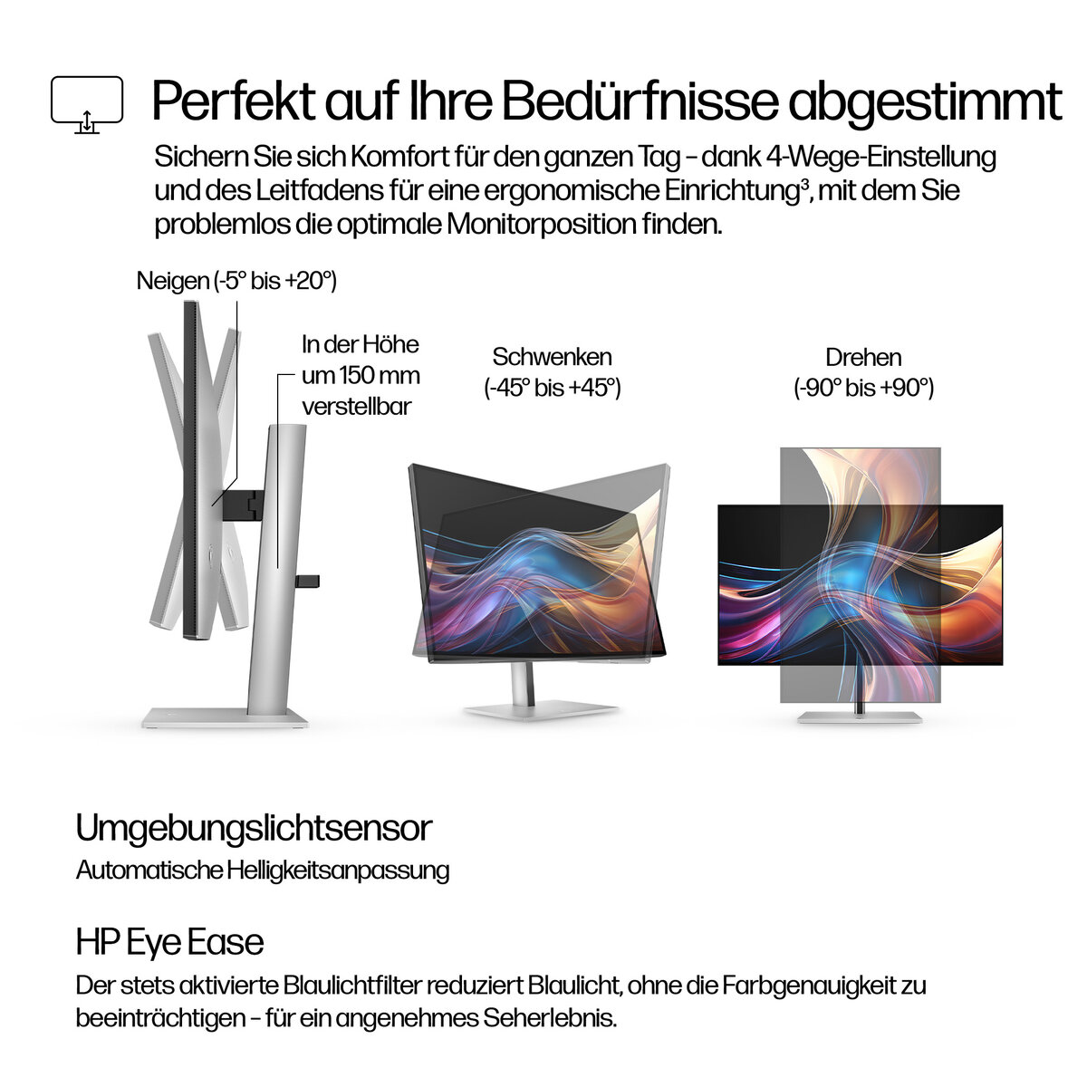 folie 1 von 11, vergrößern, hp serie 7 pro 27 zoll qhd-monitor – 727pq