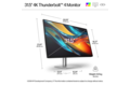 HP Series 7 Pro 31.5 inch 4K Thunderbolt 4 Monitor - 732pk - Dimensions - English for EMEA