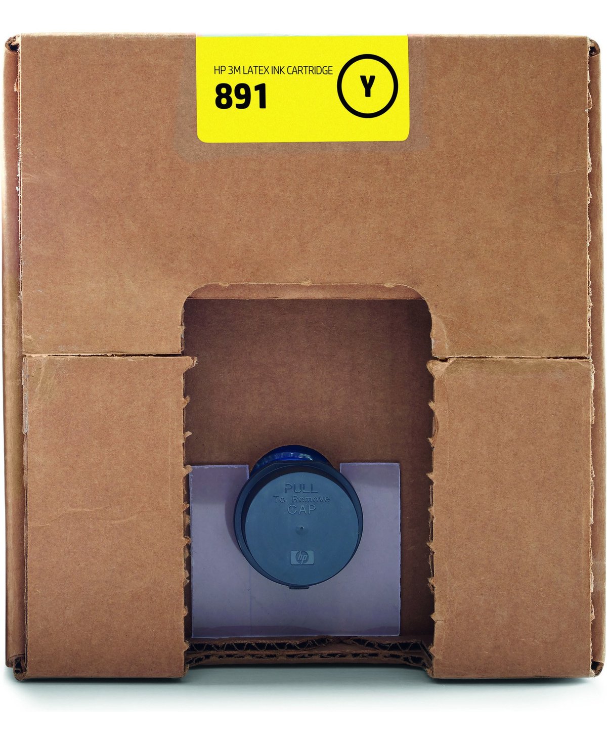 folie 1 von 1, vergrößern, hp 3m 891 latex-druckerpatrone, 10 liter, gelb