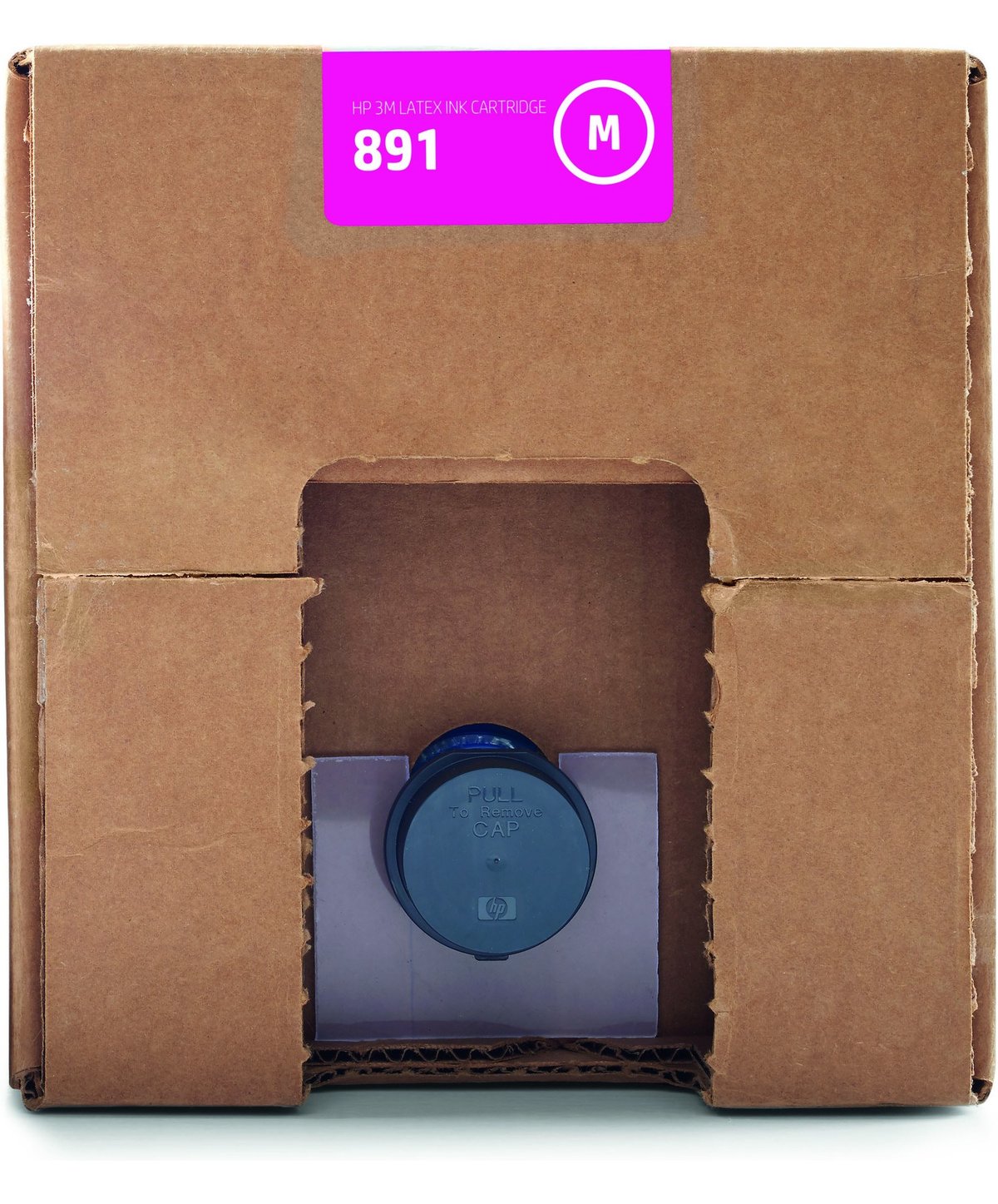 folie 1 von 1, vergrößern, hp 3m 891 latex-druckerpatrone, 10 liter, magenta